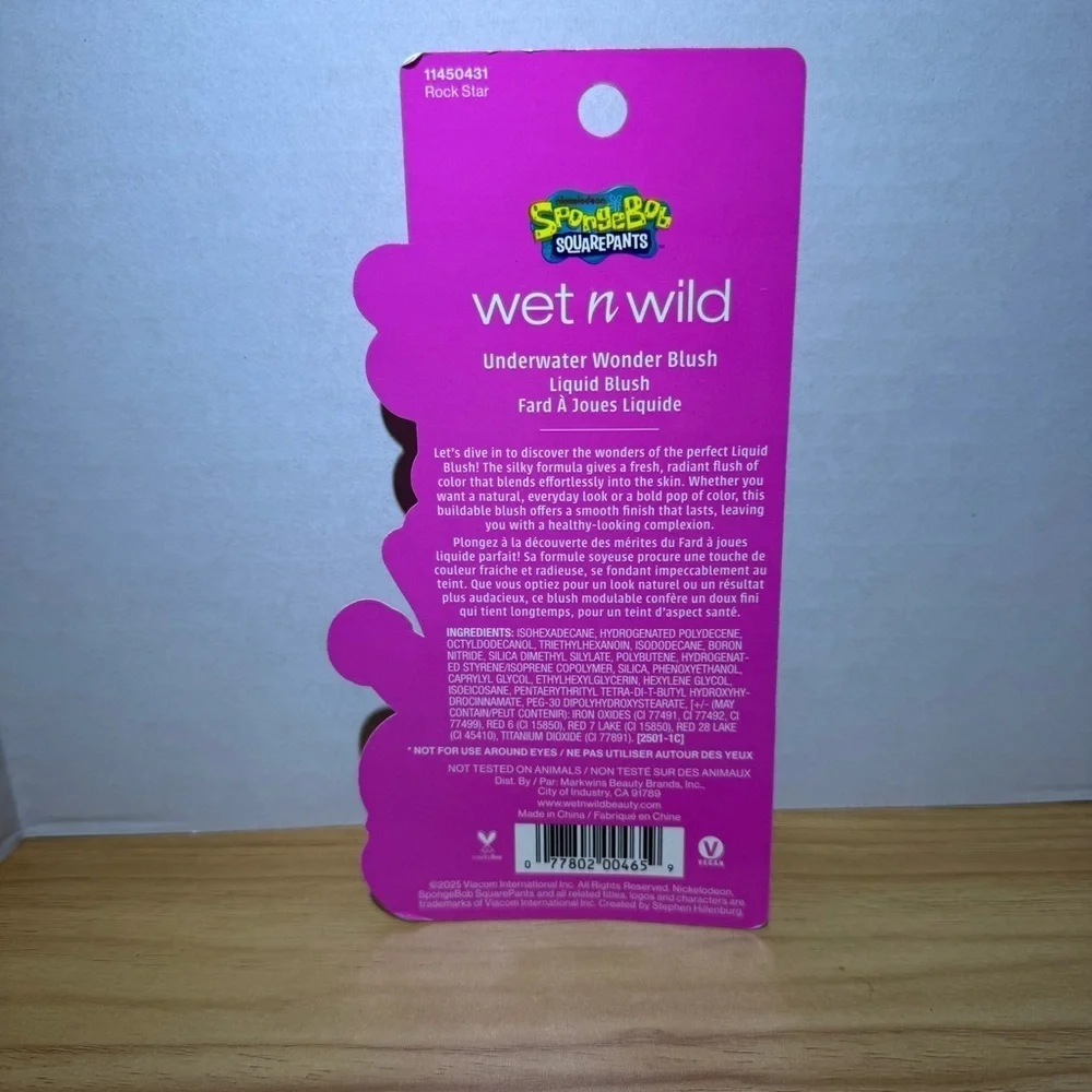 Wet N Wild SpongeBob Underwater Wonder Liquid Blush - Rock Star